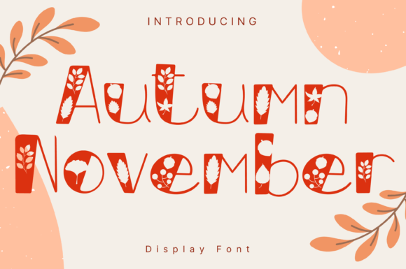 Autumn November Font for Business Branding