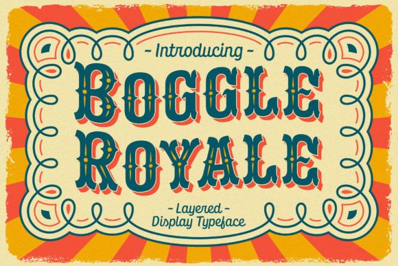 Boggle Royale Font for Creative Projects