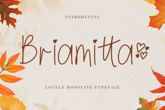 Briamitta Font for Creative Projects