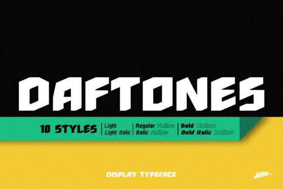 Daftones: A Bold Display Typeface