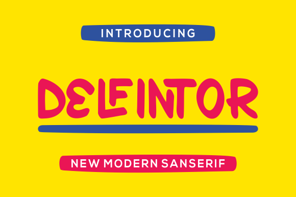 Delfintor: A Bold Font for Web Design