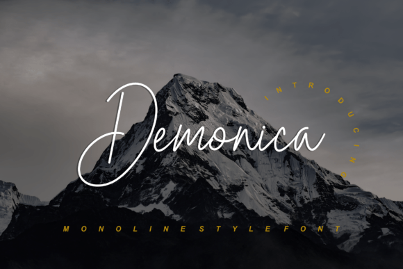Demonica: A Script Font for Elegant Design