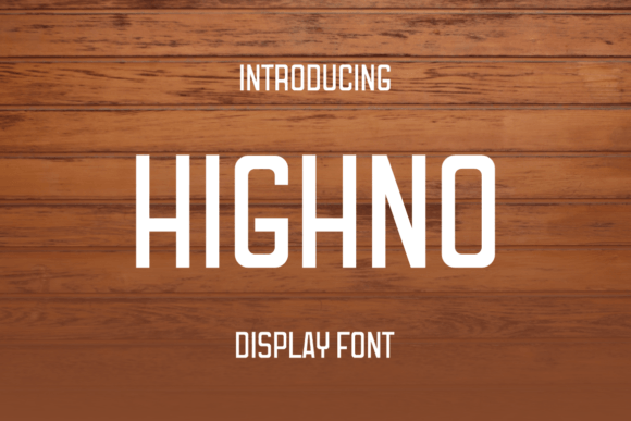 Highno Font for Professional Branding