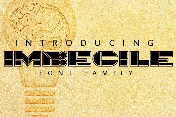 Imbecile Font: Bold Display Type