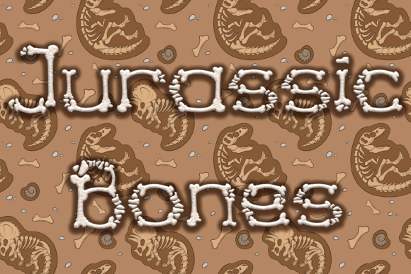 Jurassic Bones Font for Creative Brands