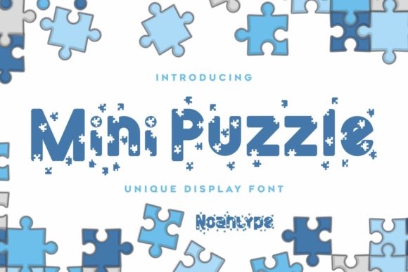Mini Puzzle Font for Web Design