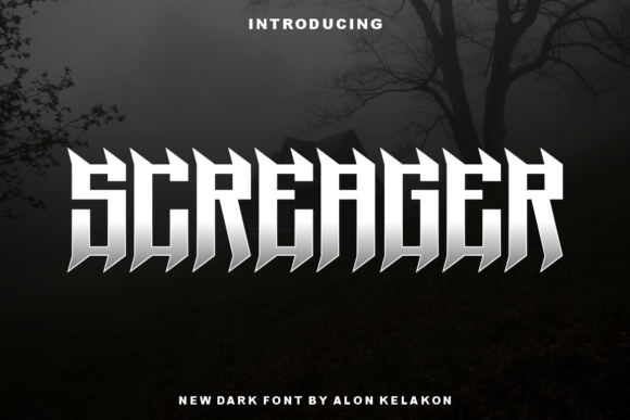 Screager: A Bold Display Font for Digital Marketing