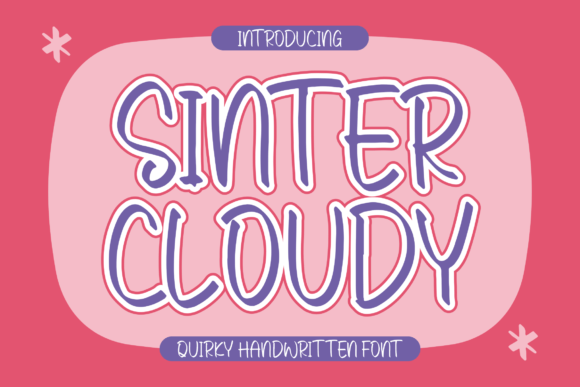 Sinter Cloudy Font for Creative Projects