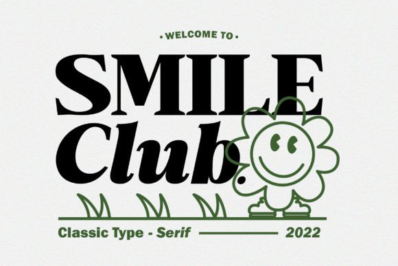 Smile Club Font for Editorial Design