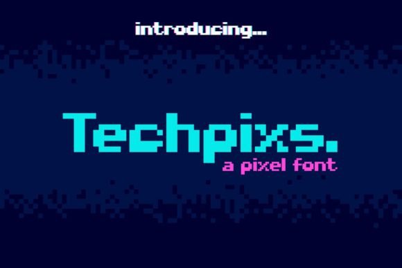 Techpixs: A Retro Pixel Font for Creative Projects