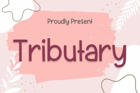 Tributary Font for Creative Publishing