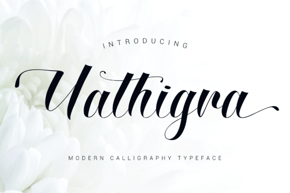 Uathigra: Bold Handwritten Font for Designers